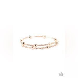 Rose Gold coil wrap bracelet